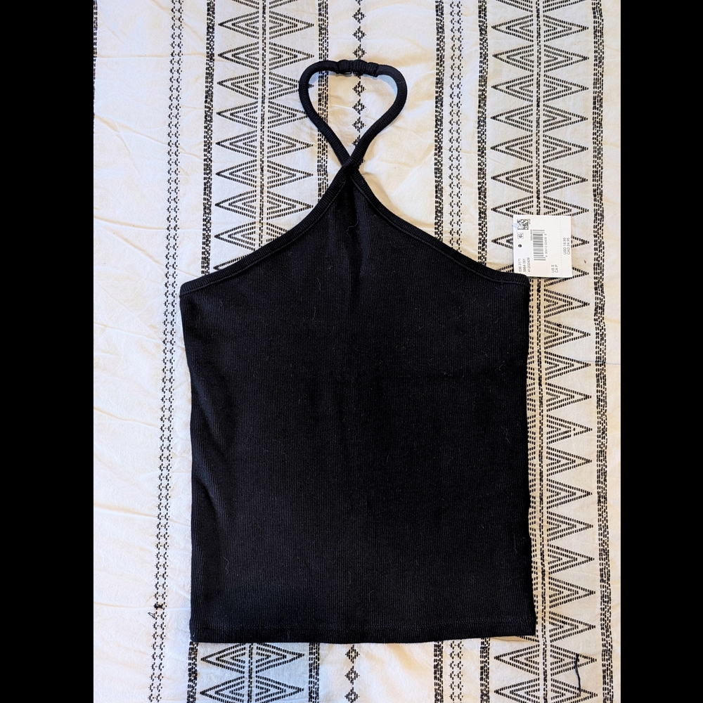 Black Halter Top